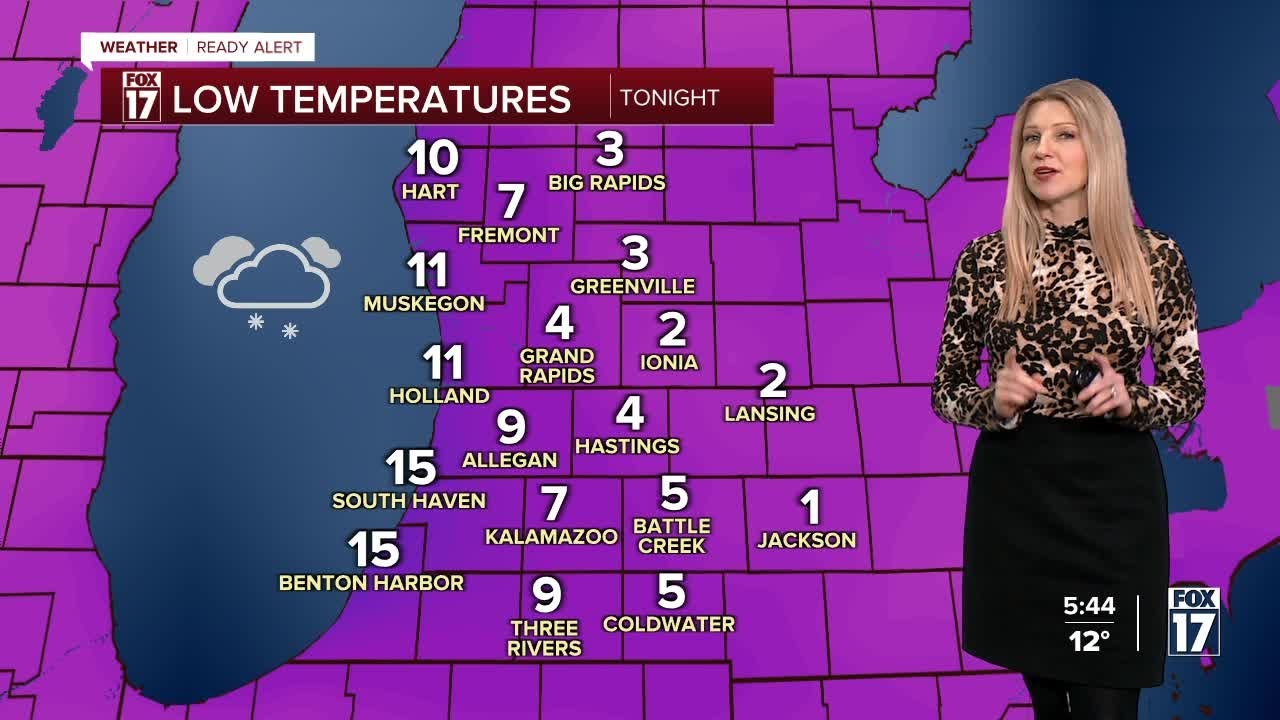 Wednesday Late PM Forecast: Lake effect, slick roads, cold