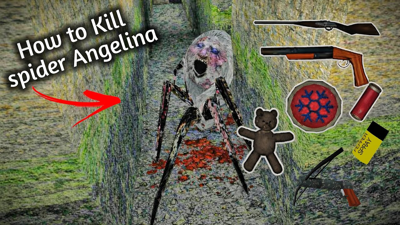 How to Kill spider Anglina😱 – The Horror Game