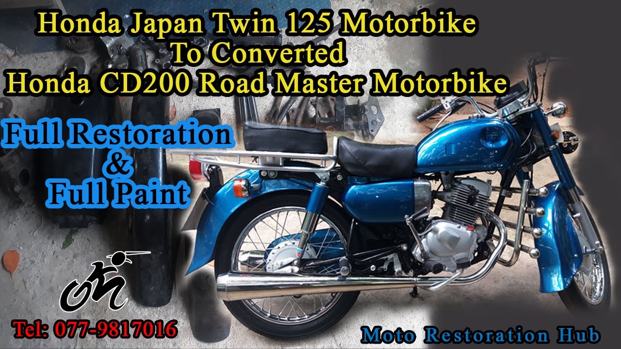 HONDA CD125 Twin Bike Converting CD200 Road Master Bike Full Repair & Full Painting