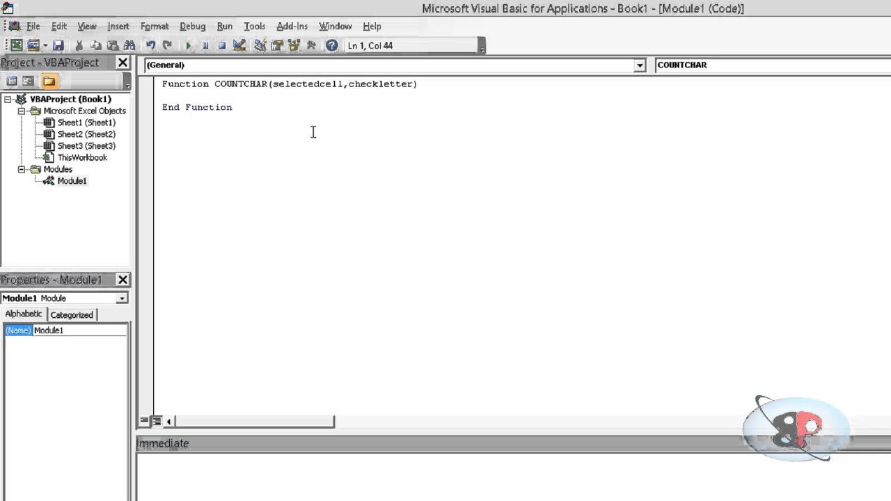 Advanced Excel Video Training | 008 | count a specific character in an excel cell