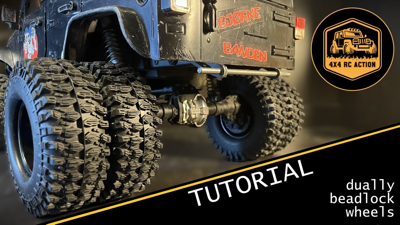 TUTORIAL (easy): How to make dually wheels using beadlock rims.
