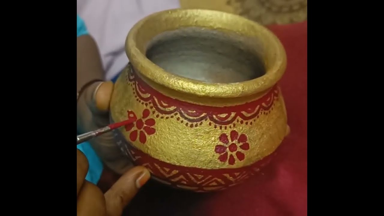 Full video of PotPainting #pot #potpainting #potdesigns #potdecorationideas #potpaintingideas #pots 