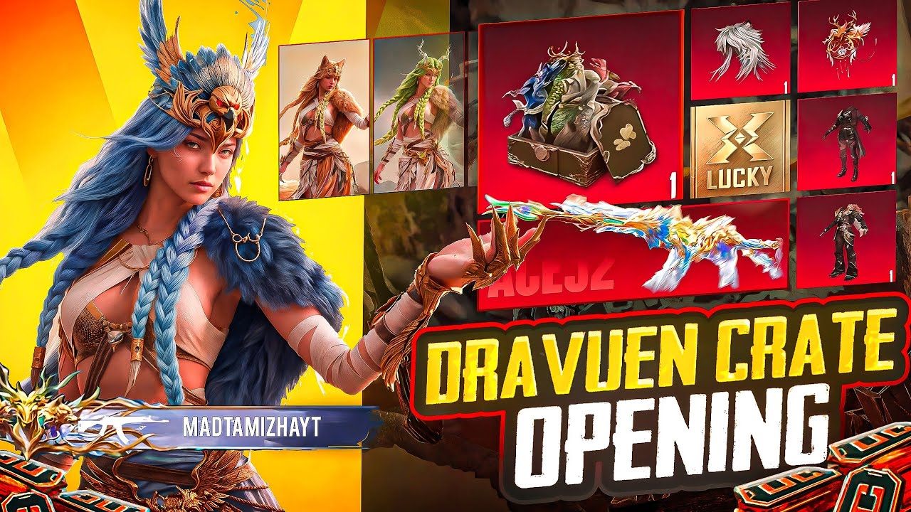 Druvaen X-Suit Crate Opening Maxout | New X-Suit Crate Opening l X-suit Luckyspin | UC UP event bgmi