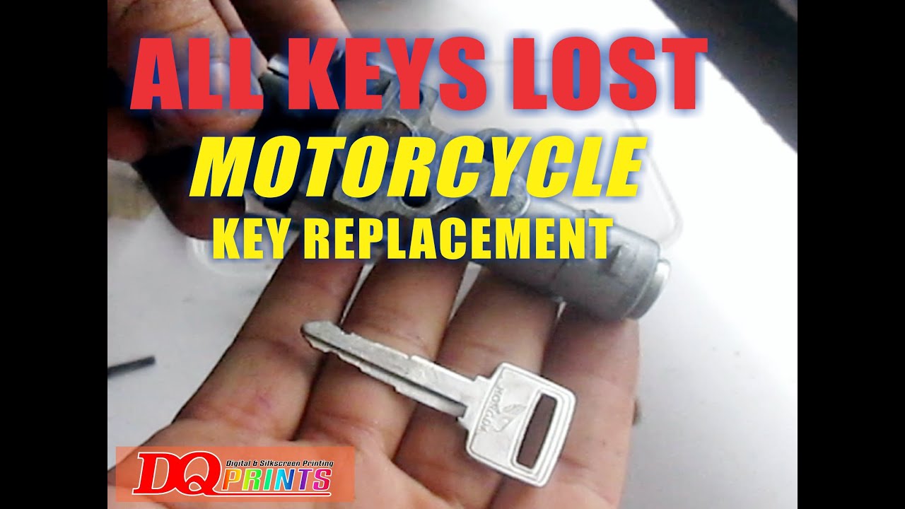 LOST KEY,  MOTORCYCLE IGNITION CYLINDER
