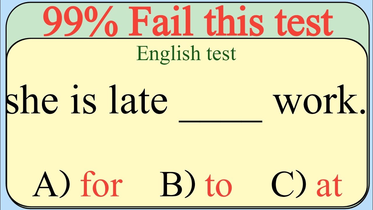 Mixed English Grammar Test 🌟if you score over 95% On This Quiz, your English is Fantastic