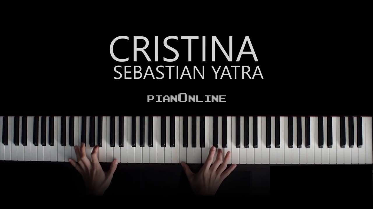 Sebastián Yatra - Cristina (Piano Tutorial) + ACORDES y LETRA Piano Cover Fácil Karaoke Ver3
