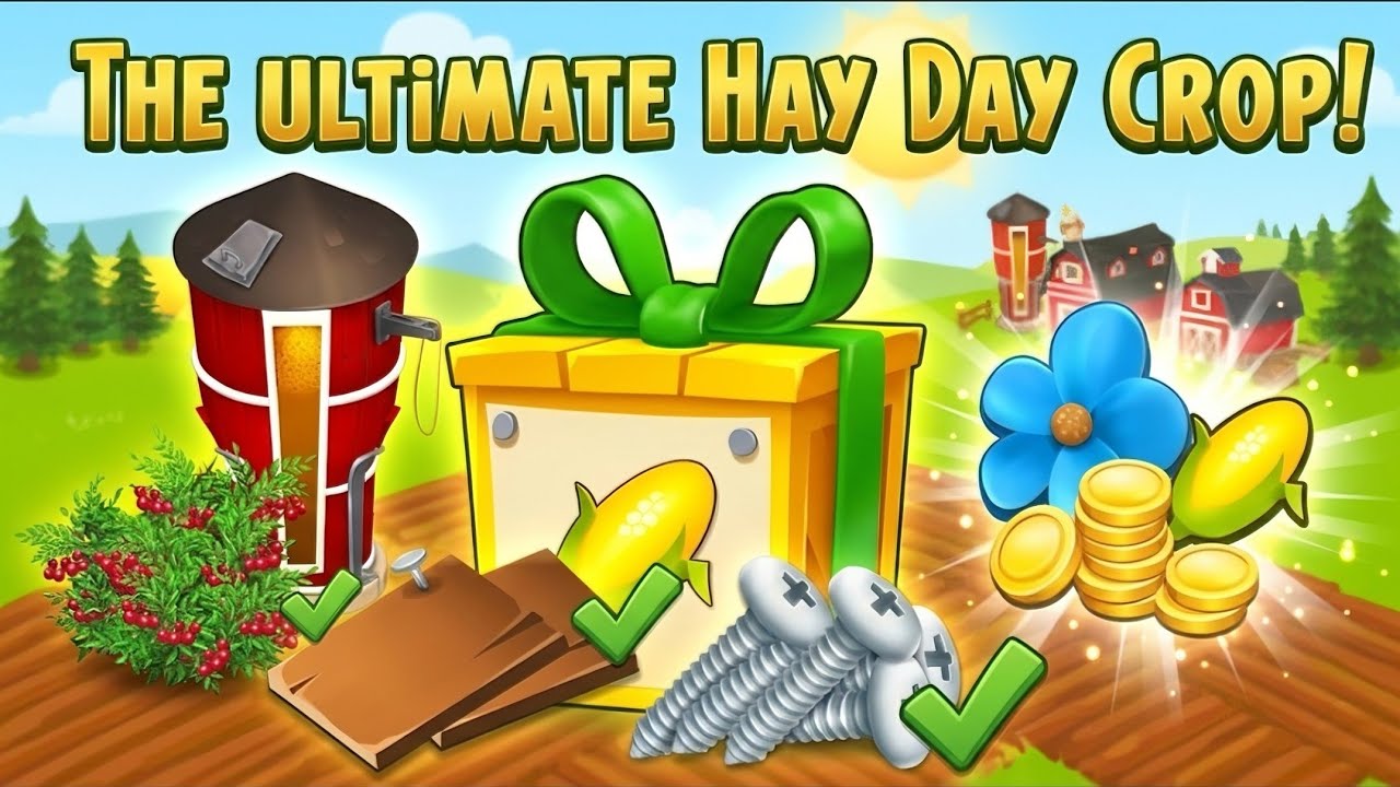 Hay Day: Silo Upgrade to 6100, Crate Opening & Free Blue Blossom Collection #hayday 