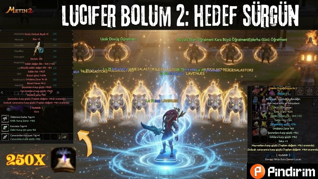 YENİ SİLAHA EFSUN PATLADI AMA.. 😅 1K WONA YENİ İTEMLER  ✅️ METİN2 TR LUCİFER #2 #metin2 #metin2tr