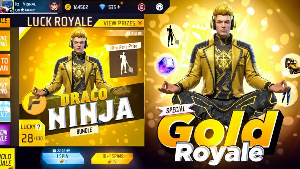 Jujutsu Special Gold Royale Rewards🔥🤯|Valentine's & Ramadan Event|Free Fire New Event | ff new event