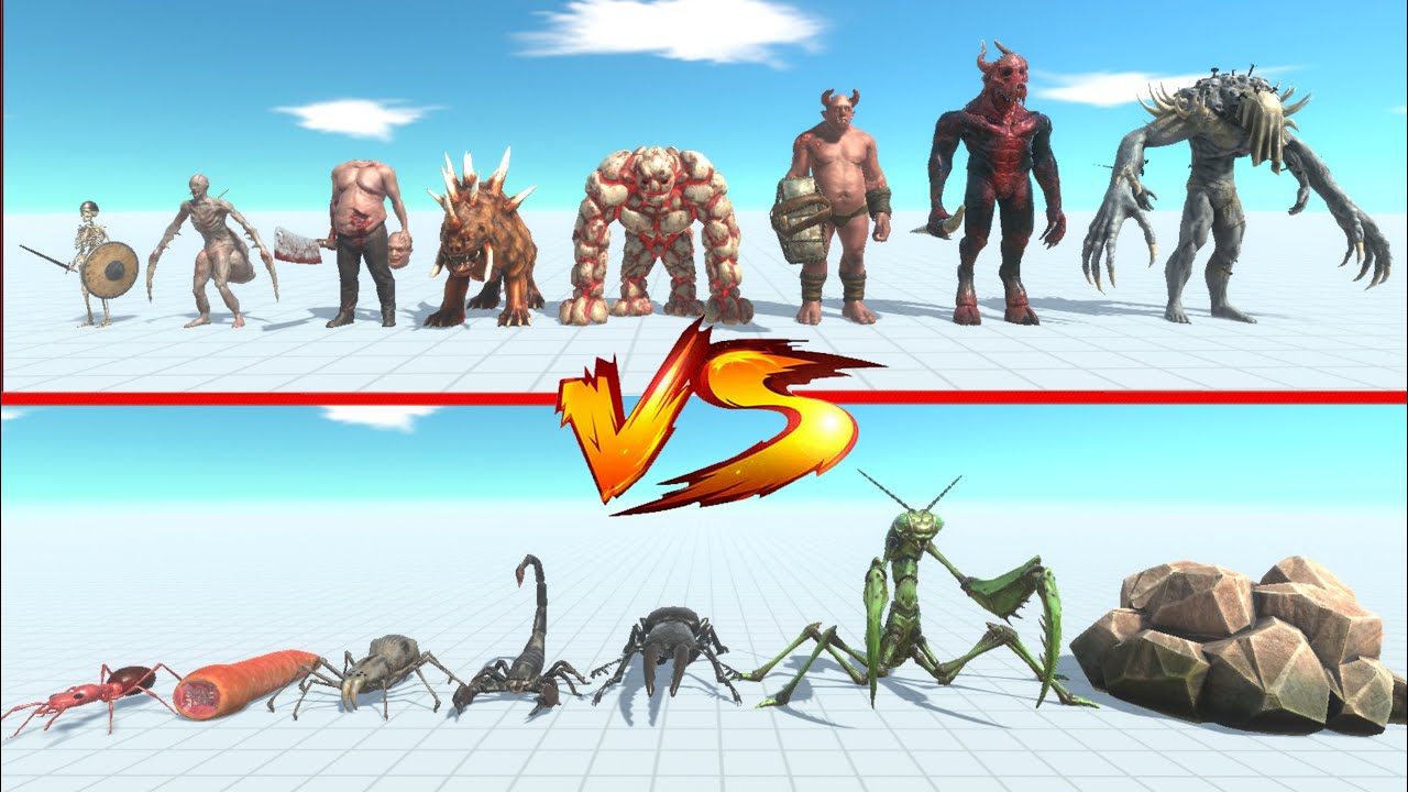 Giant Invertebrates vs Infernals - Animal Revolt Battle Simulator
