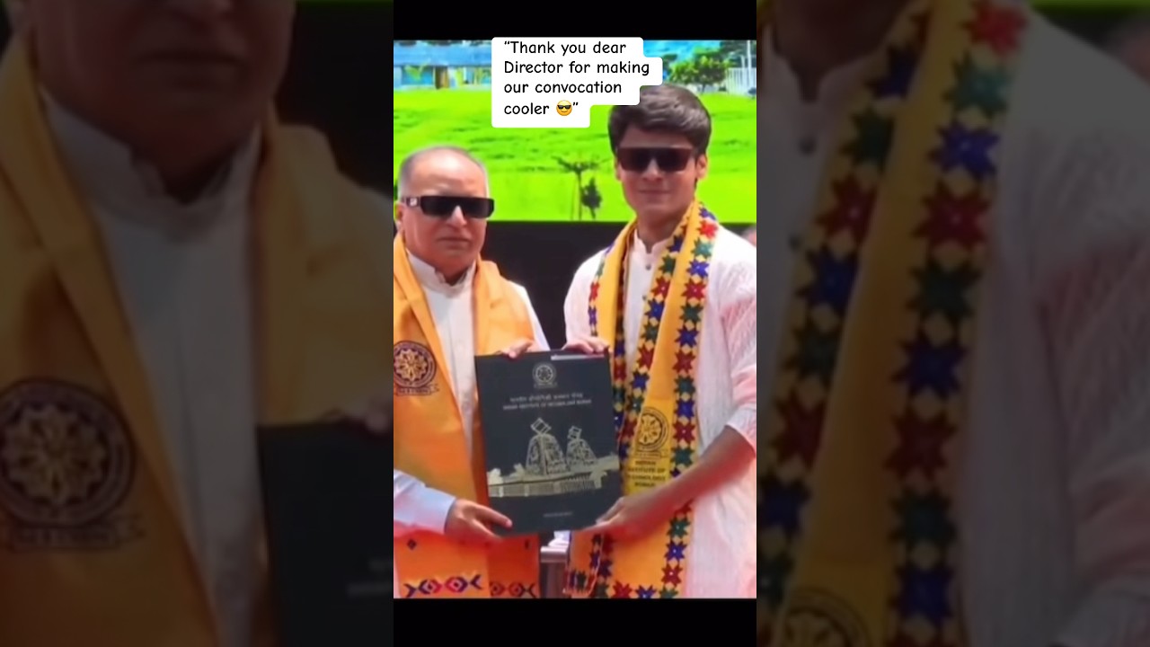 Coolest Convocation ft. Coolest Director of IIT Ropar 😎❤️ 