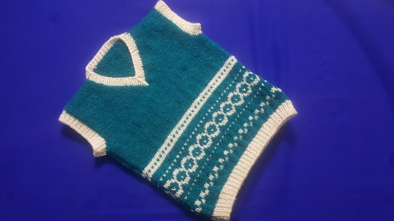 New woolen half sweater design for 6 months to 1.5 year old baby|latest sweater|Woolen Tutorial # 24