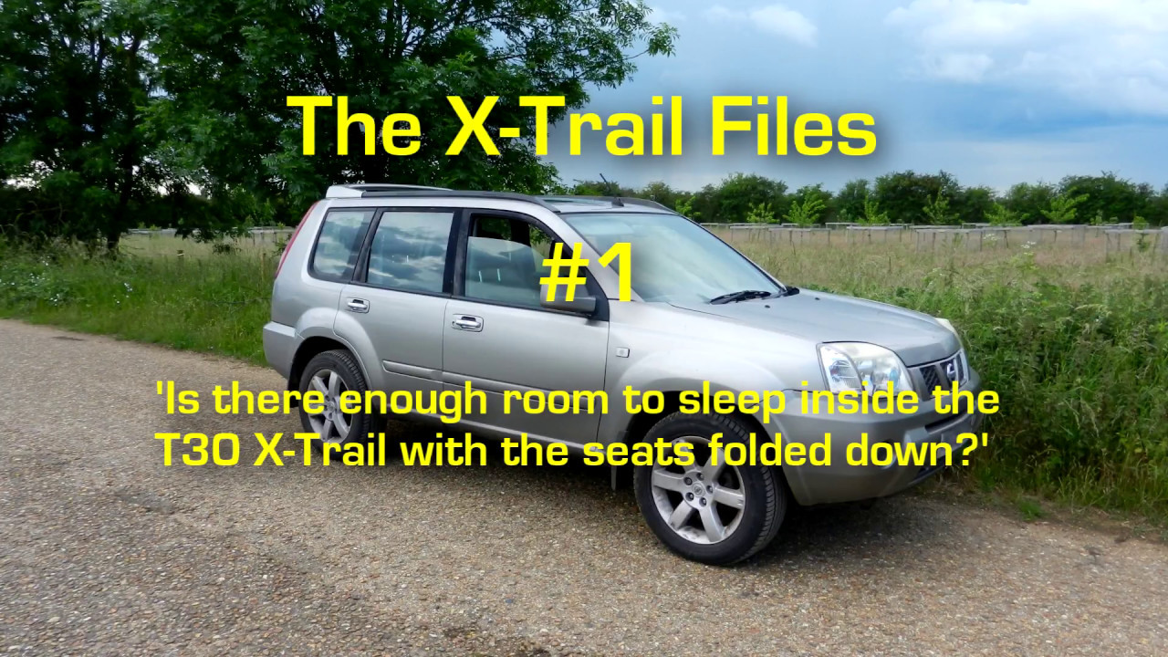 How much space in a Nissan X-Trail with the seats folded down?