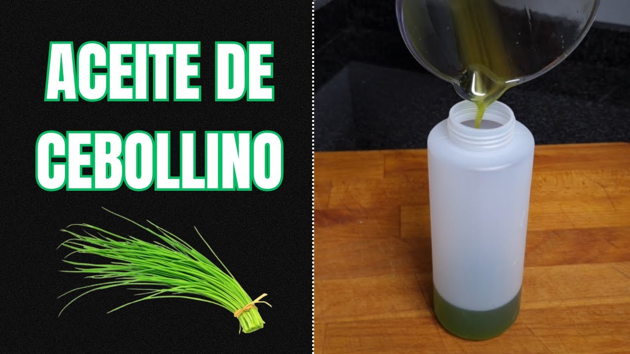 ACEITE DE CEBOLLINO - ACEITE VERDE