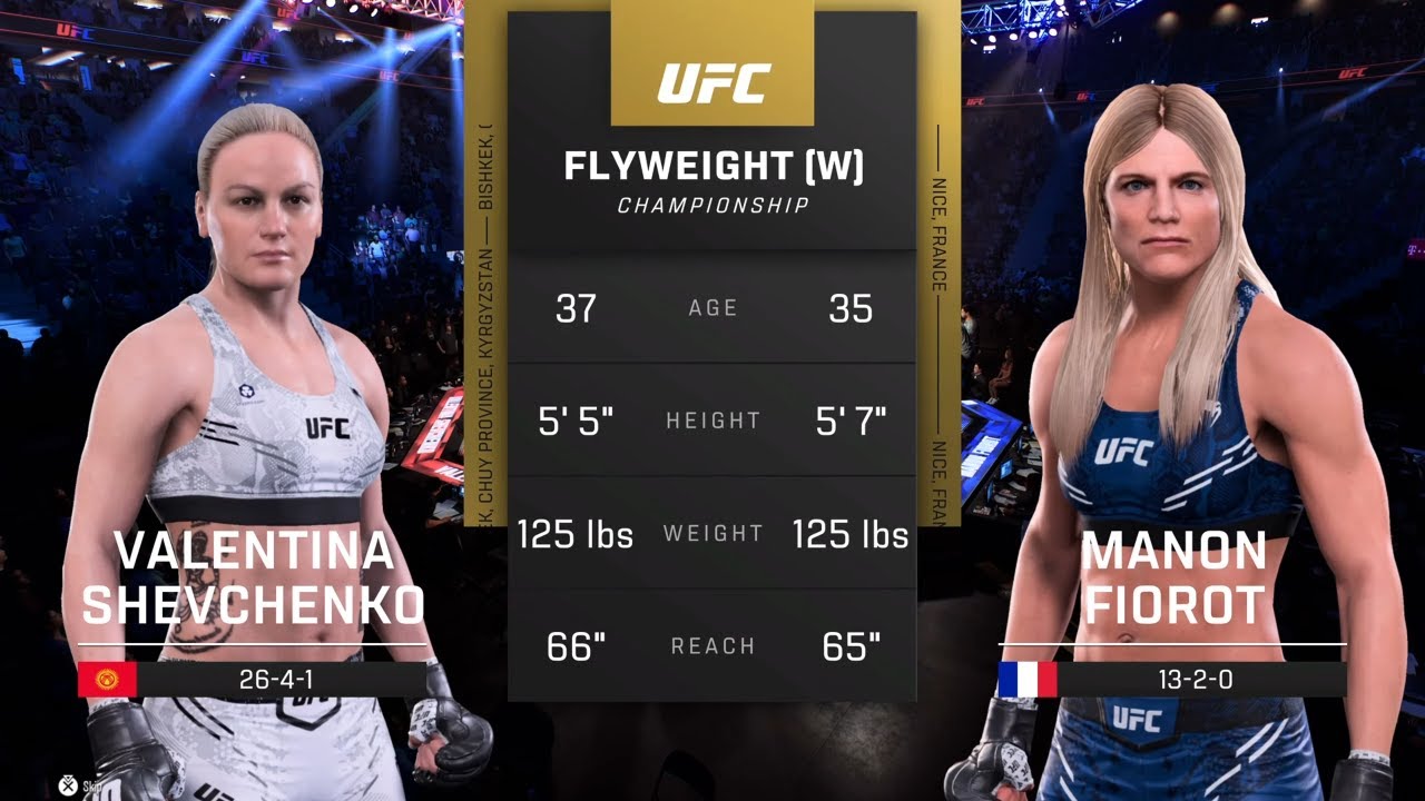 EA Sports UFC 5 Gameplay Valentina Shevchenko vs Manon Fiorot