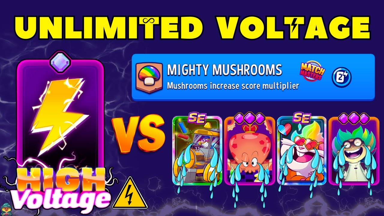 TIER 1 DIAMOND HIGH VOLTAGE SMASH PREMIUM BOOSTERS | Match Masters Mighty Mushrooms + Super Sprint