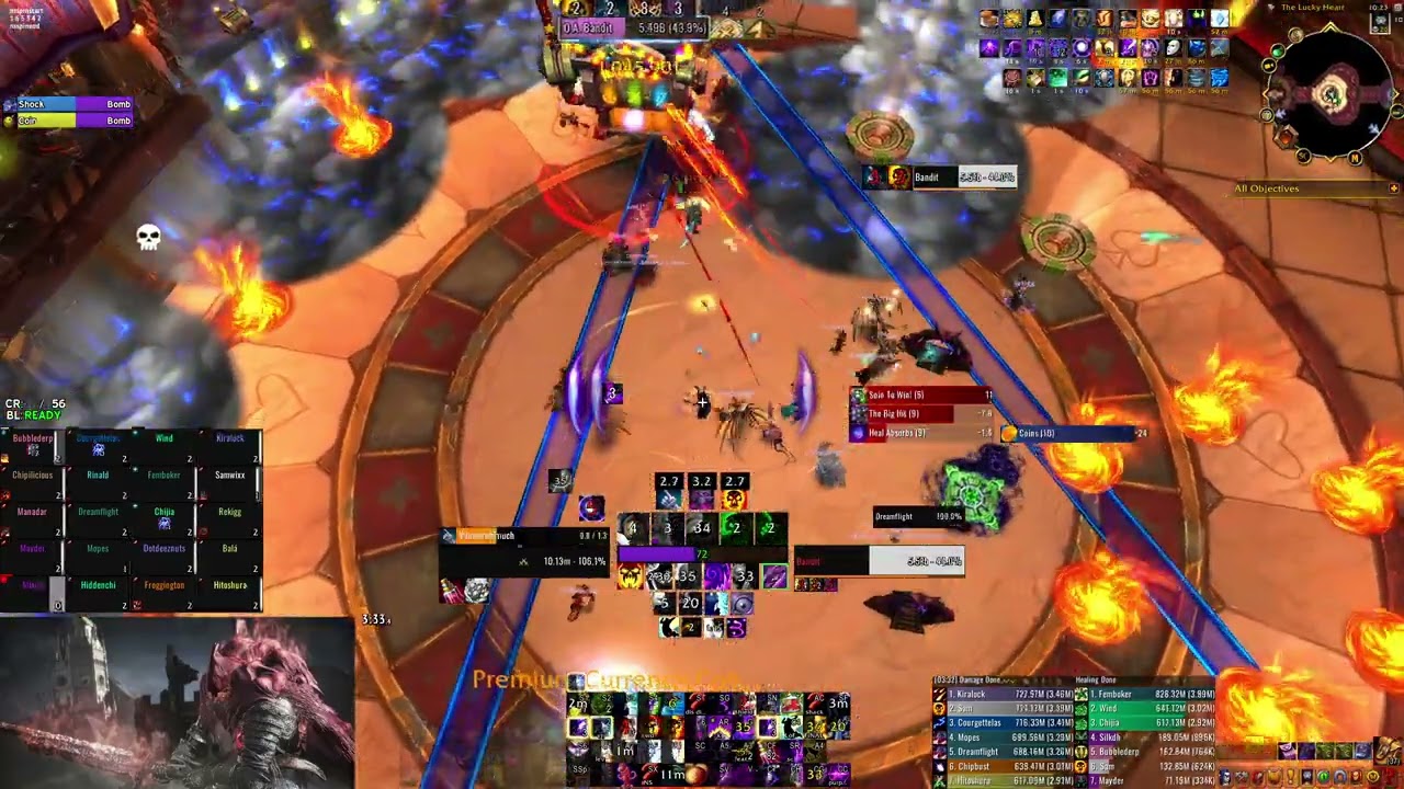 REB vs Mythic: One-Armed Bandit - Shadow Priest PoV (5 Add Sets Strat)