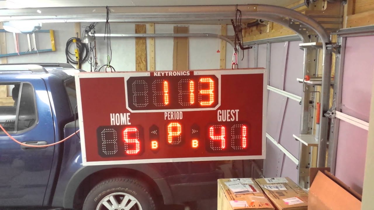 Basketball Scoreboard Clock Finally Working