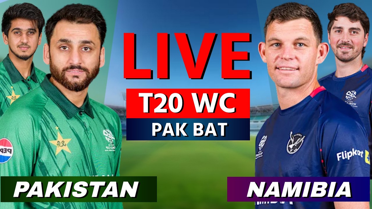 🔴 Live: Pakistan vs Namibia, T20 World Cup 2026, Live Cricket Match Scores, Commentary | PAK VS NAM