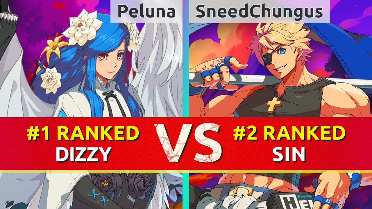 GGST ▰ Peluna (#1 Ranked Dizzy) vs SneedChungus (#2 Ranked Sin). High Level Gameplay