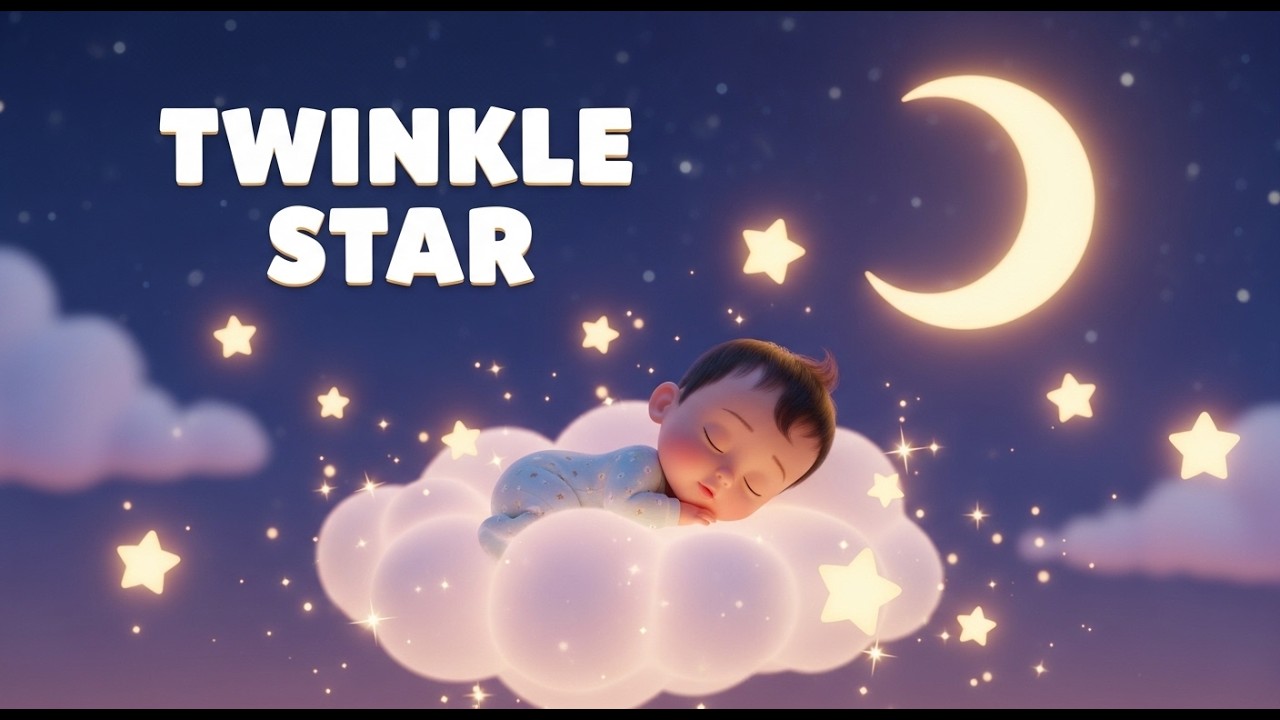 Twinkle Twinkle Little Star ⭐🌙 Calm Lullaby Song for Babies & Toddlers