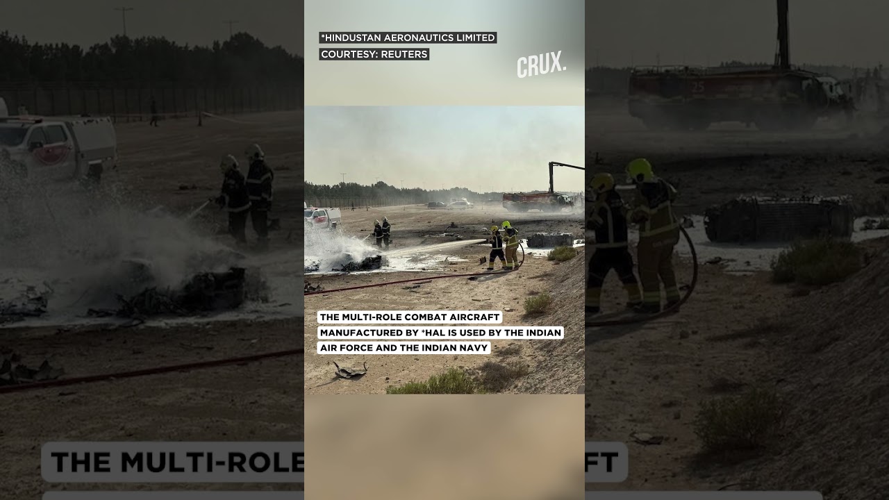 Watch: Moment Indian Fighter Aircraft &lsquo;Tejas&rsquo; Crashes At Dubai Air Show