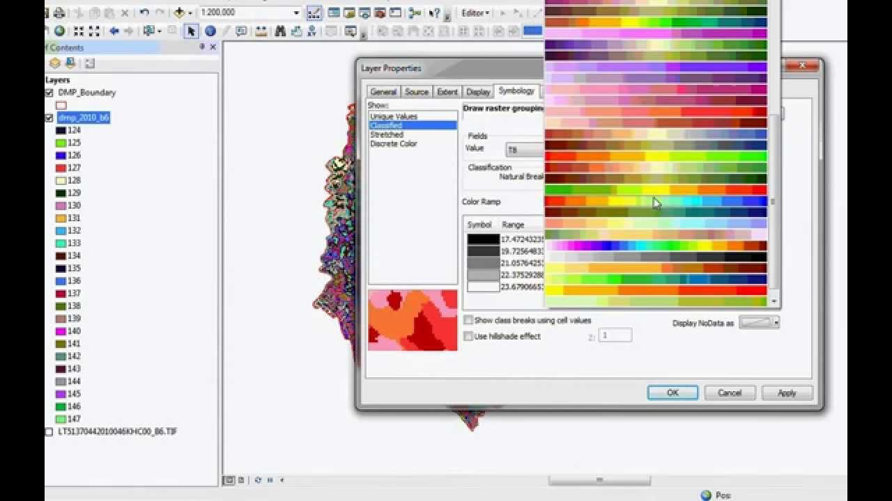 ArcGIS: Land Surface Temperature (LST) Calculation (Landsat 4, 5, 7)