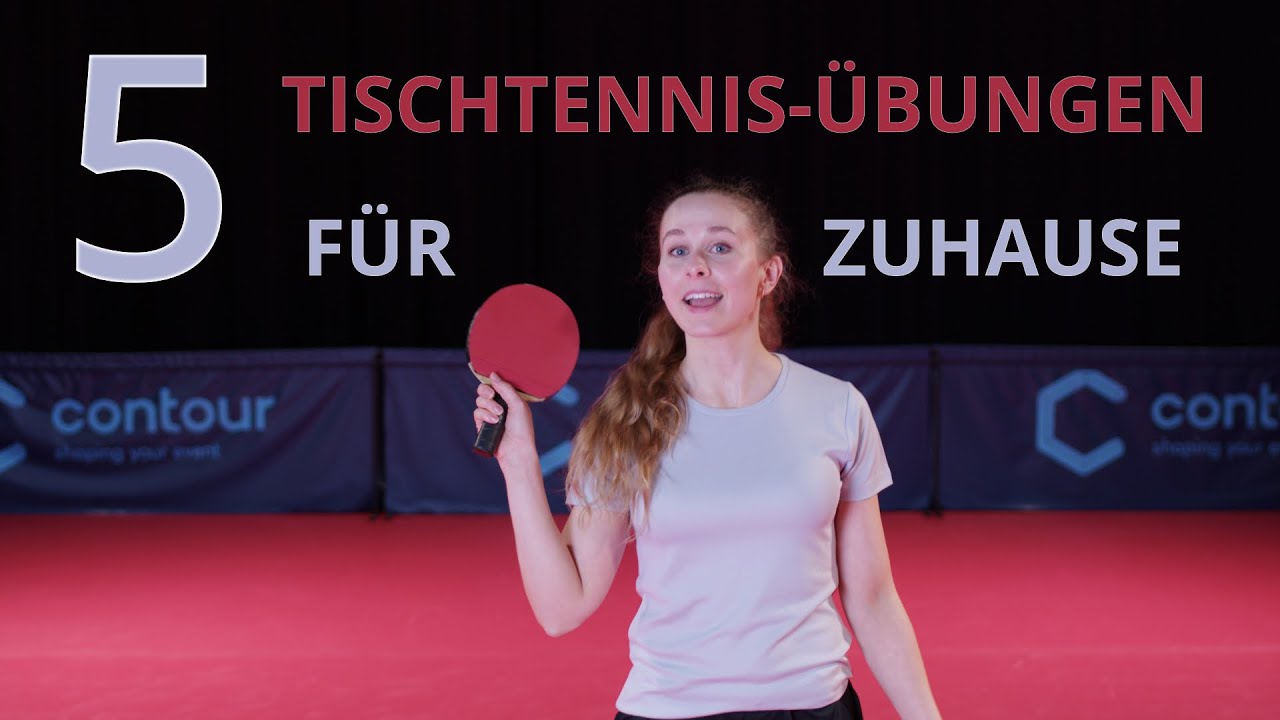 TISCHTENNIS TRAINING: 5 Übungen für Zuhause (Teil 1) I mit und ohne Tischtennisschläger