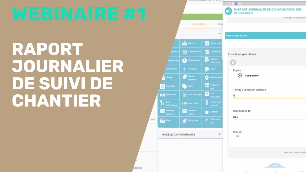 QC Webinaire #1 - rapport journalier de suivi de chantier
