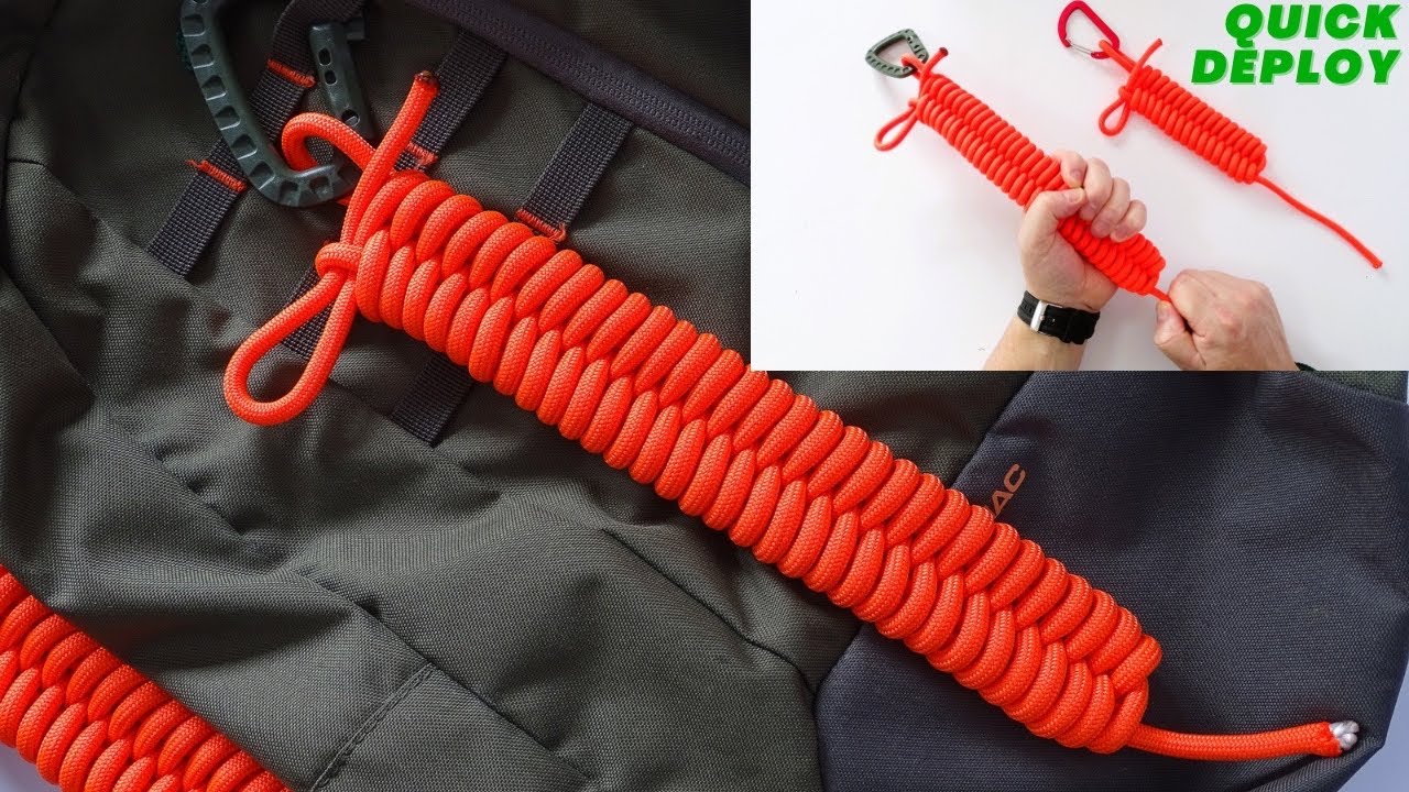 Carry the Rope with Style - Quick Release Option if Needed - Make a Quick Deploy Fishtail Weave