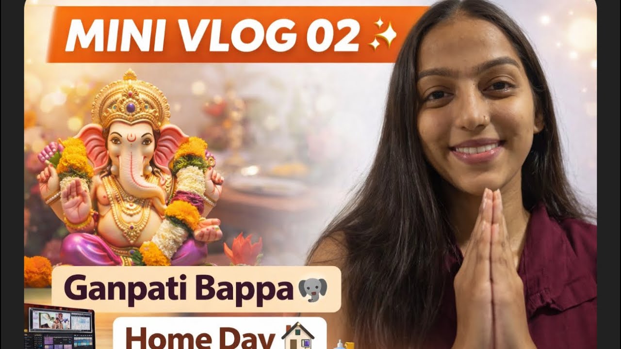 Day in My Life ✨ | Ganpati Darshan 🙏 | Home Work & Editing 💻