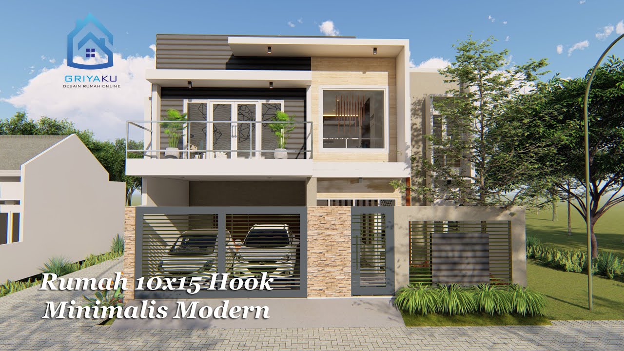 Rumah 10x15 Modern Kontemporer 2 Lantai