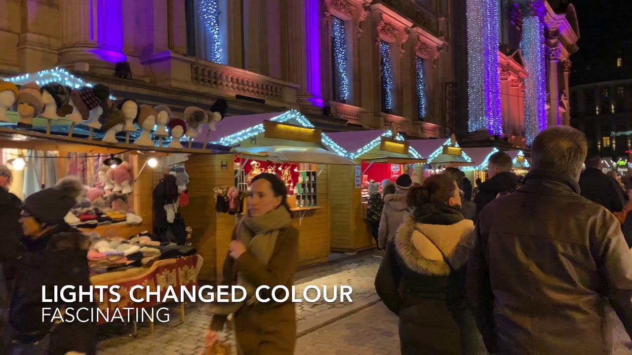Brussels Grand Place Night Scenes Belgium Christmas Markets December 2019