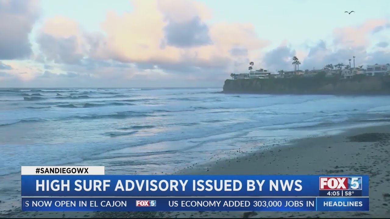 High surf advisory in effect until Saturday