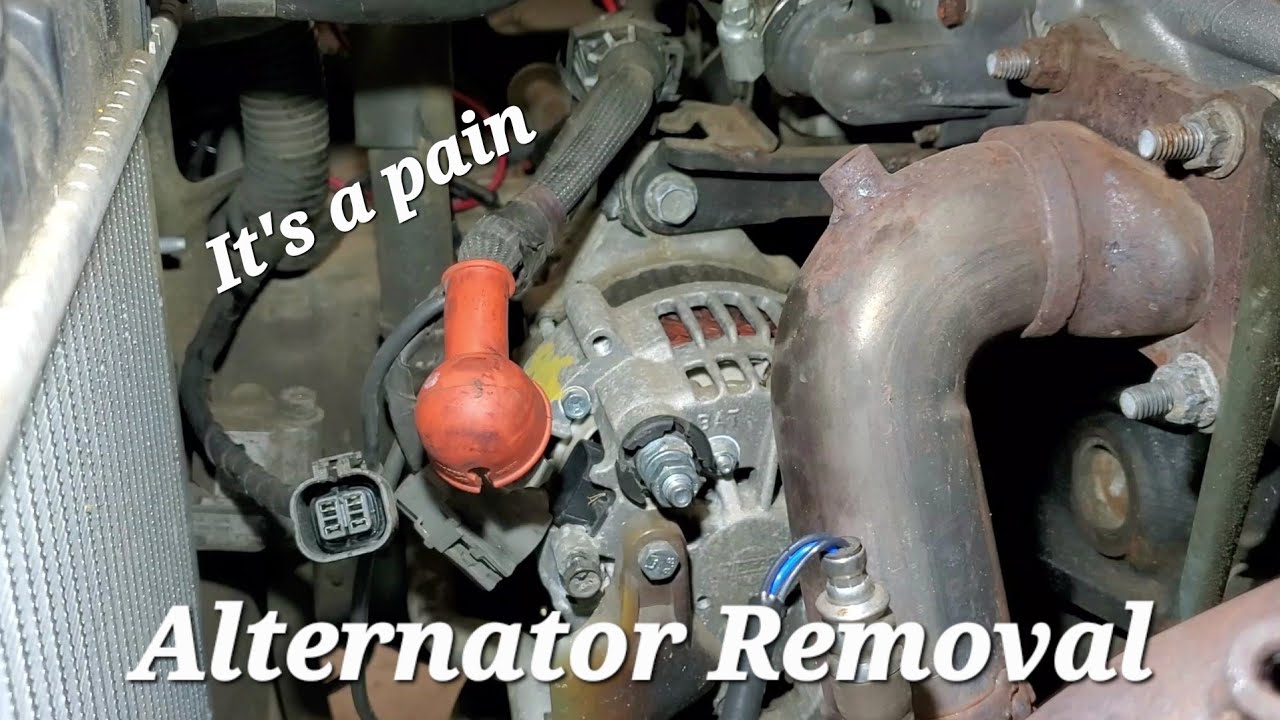 How to - 1999 Nissan Sentra 1.6 Alternator Removal