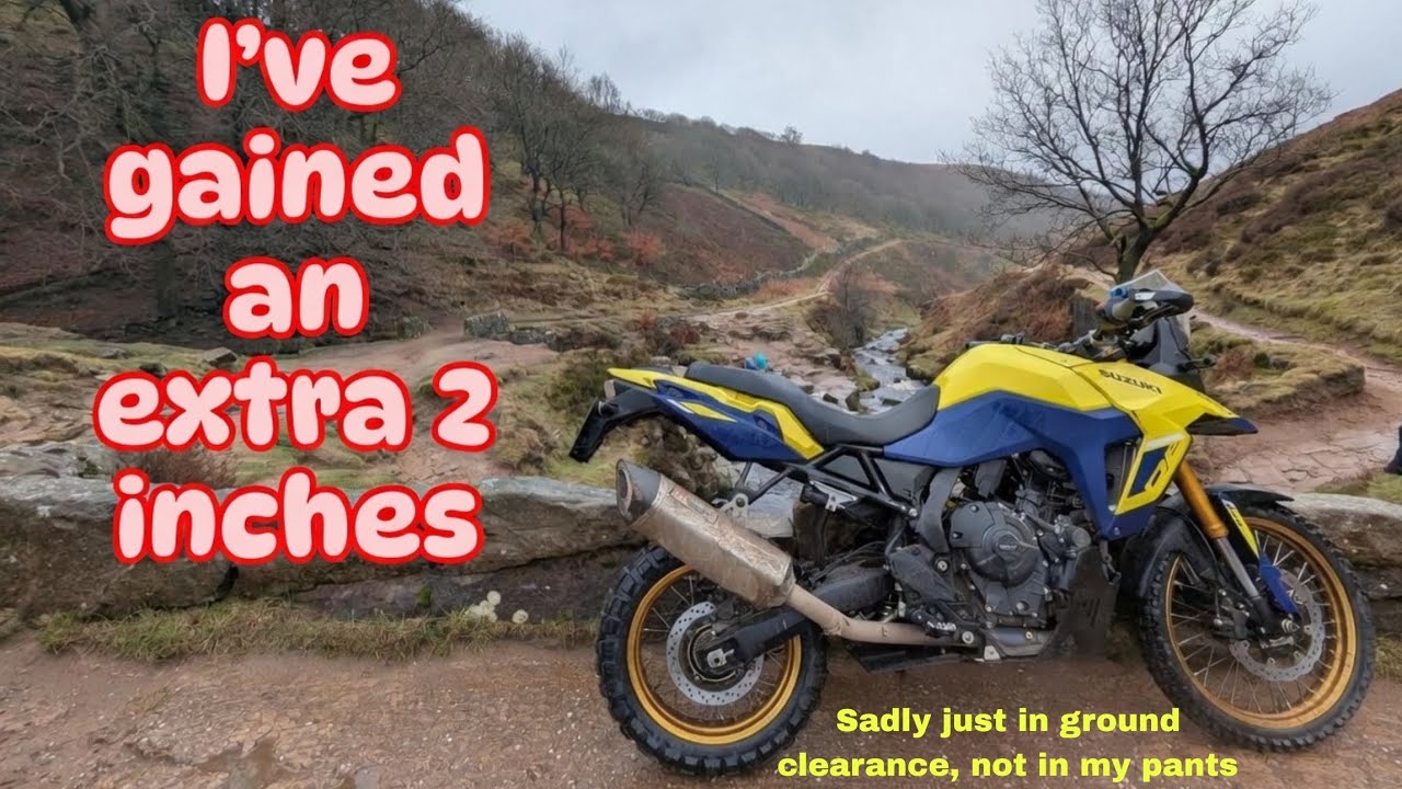 I've jacked up Big Suze, hopefully not ruined it 🤞🏻 Suzuki V-strom 800 de