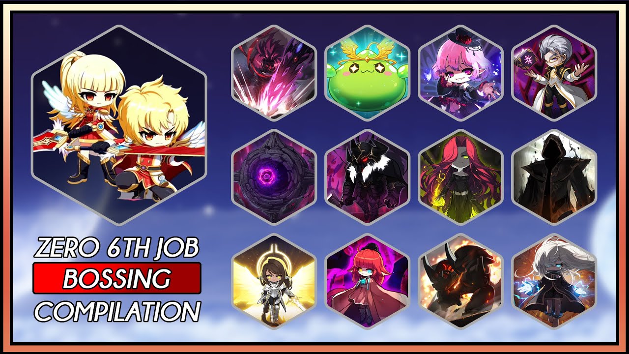 Maplestory Zero 6th Job Bossing Compilation