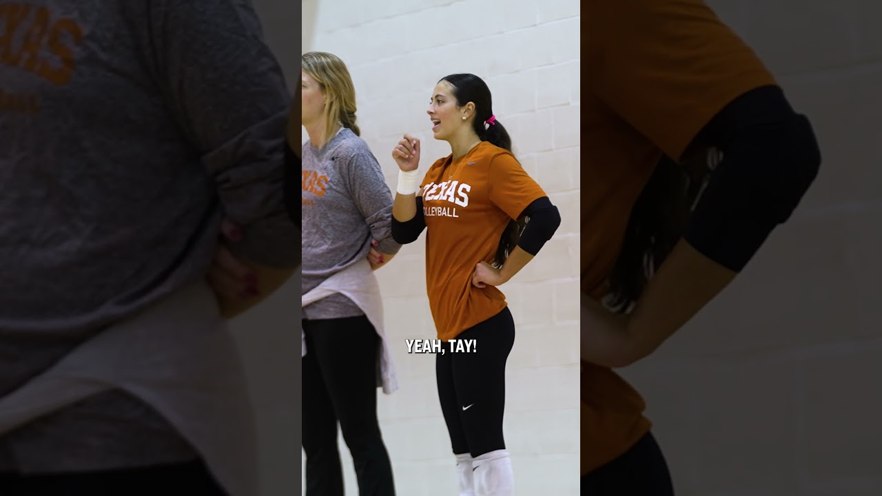Texas volleyball's Ramsey Gary mic'd up 🗣️ #shorts