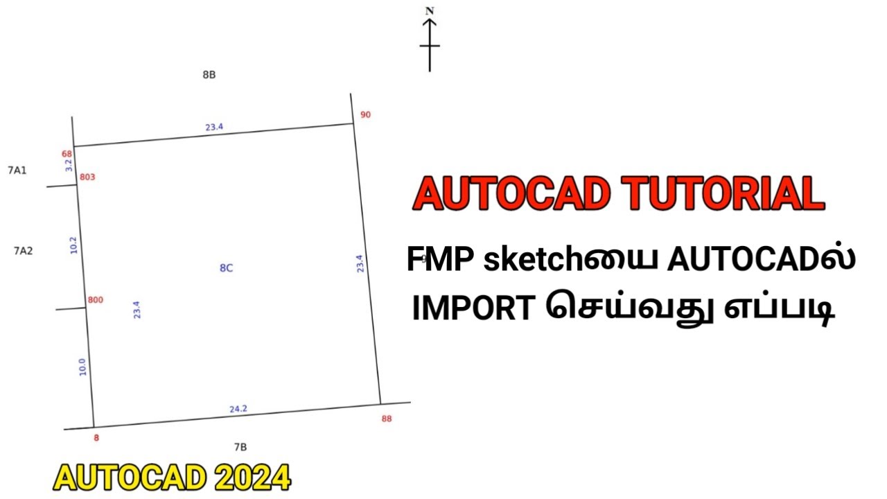 HOW TO DRAW FMB IN AUTOCAD for tamil  / easy draw for fmp
