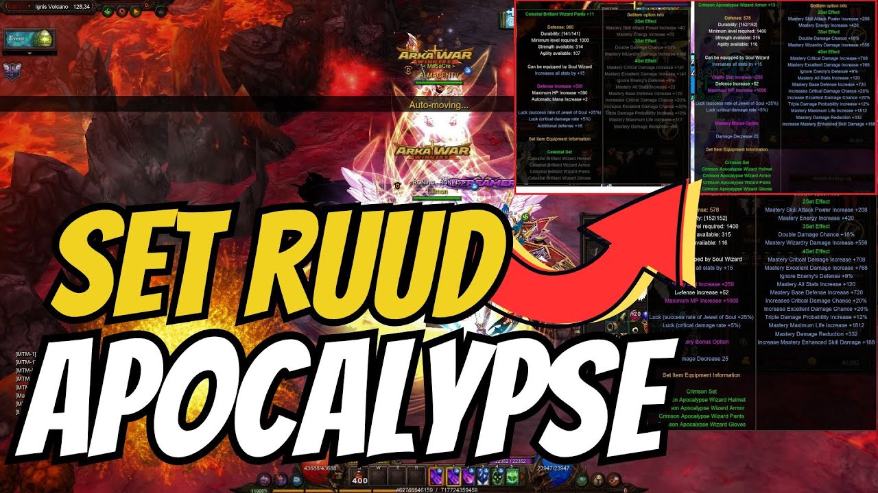 LLEGAMOS AL SET APOCALYPSE 🗿​​🔥​ MU ONLINE
