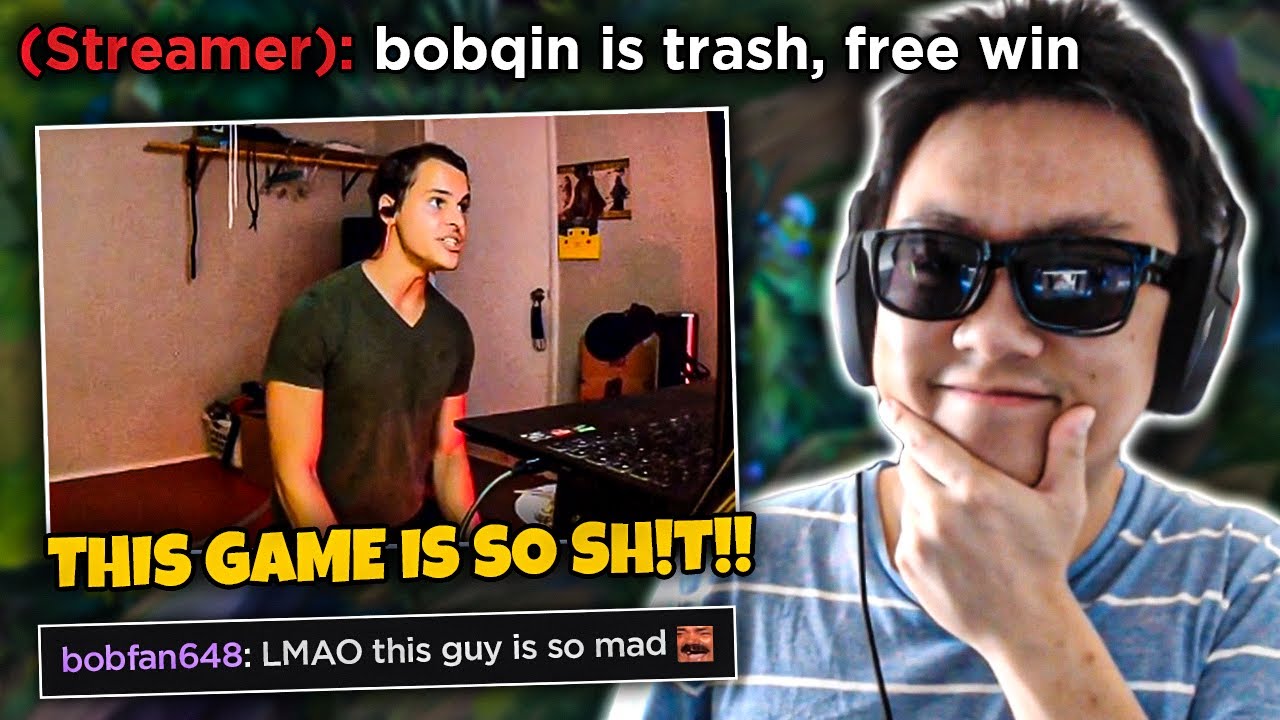 Cocky streamer underestimates me then completely loses his mind