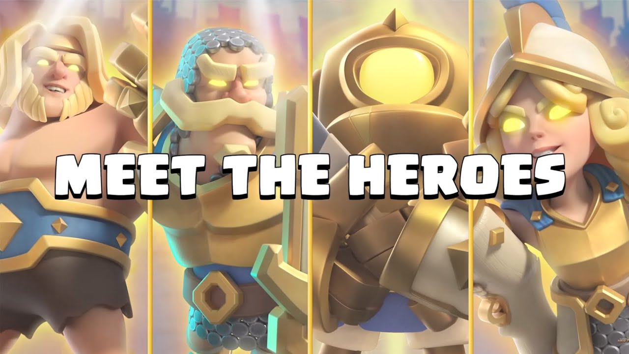 *OMG* Hero Giant and Mini Pekka! All New Hero Cards in New Clash Royale Update!