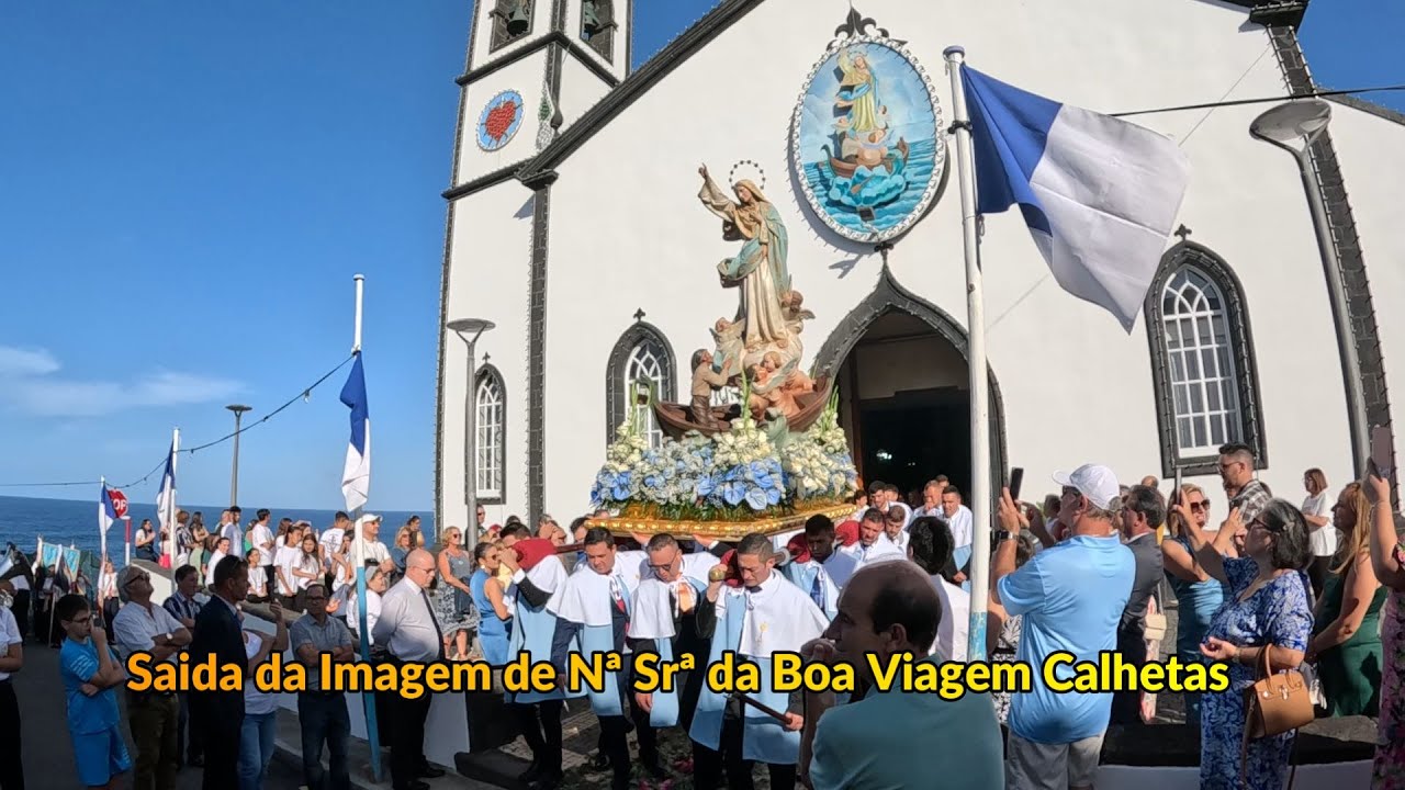 Saida da Procissão de Nª Srª da Boa Viagem Calhetas da Ribeira Grande  24 09 2023 2 vez