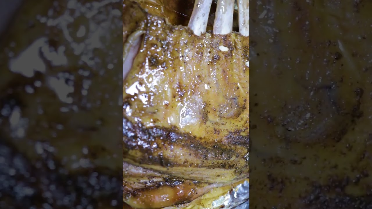 ريش غنم مشوي اسهل طريقة تحضير ضلوع الغنم مشوي ، Barbecue lamb ribs
