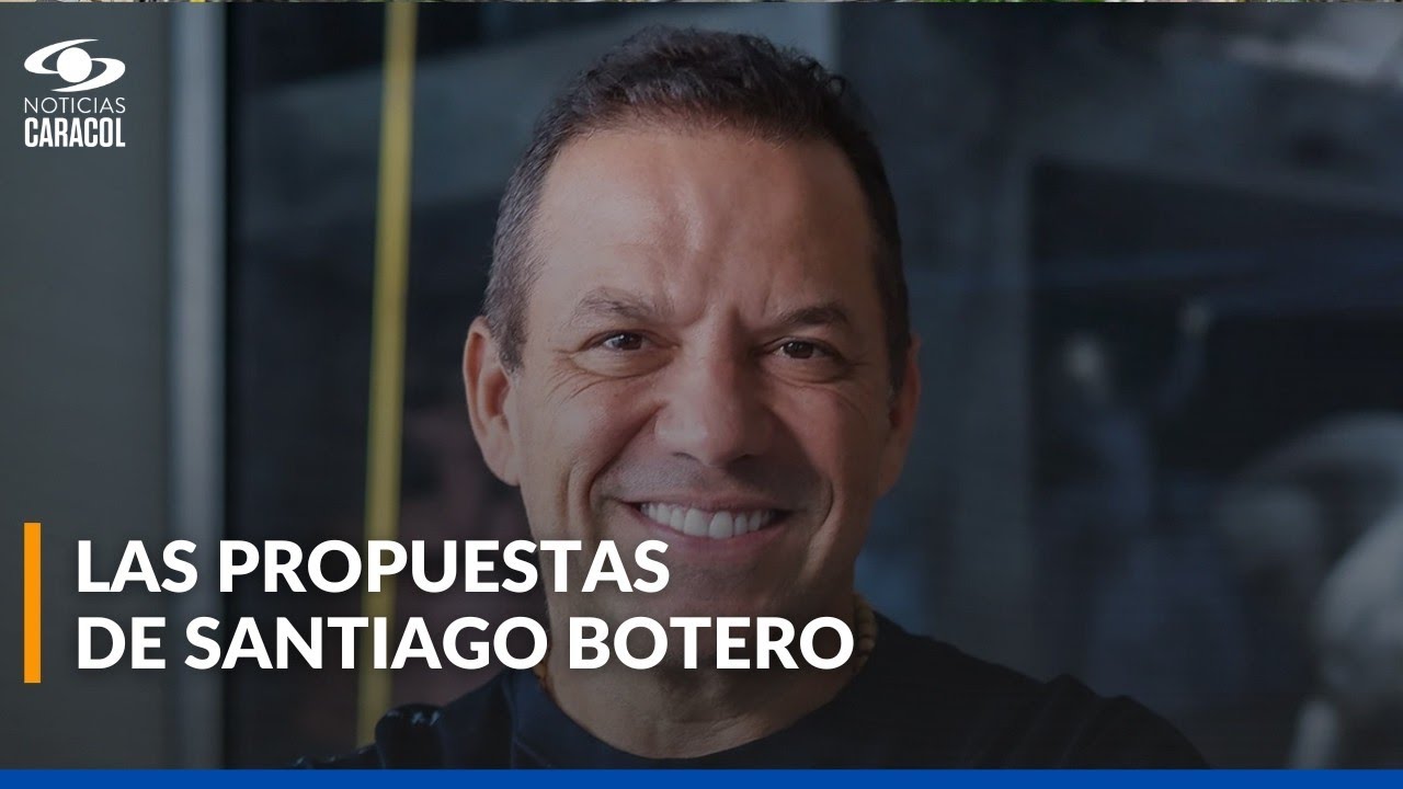 Santiago Botero, candidato presidencial, expone sus propuestas en Noticias Caracol