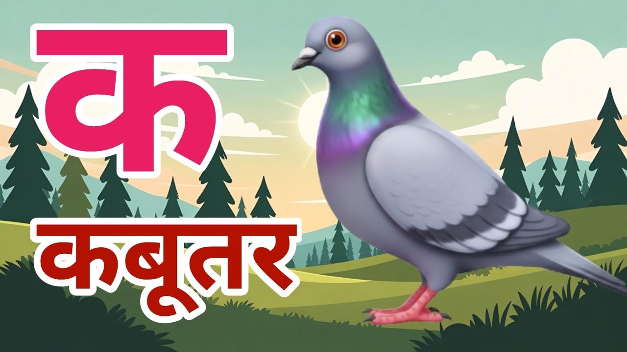 k se kabutar | ka se kabutar | क से कबूतर | कखगघ