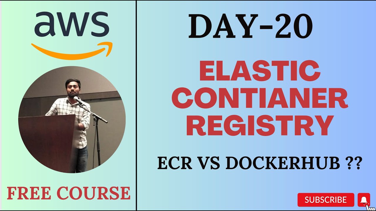 Day-20 | AWS ECR | ECR vs DockerHub | Free AWS job ready course | #aws #devops #abhishekveeramalla