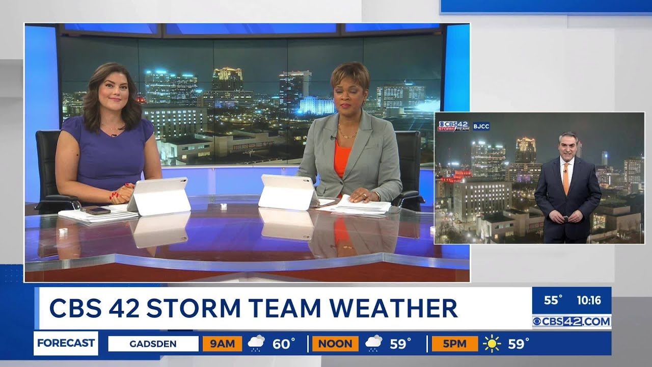 Rain Tonight, Strong Storms Possible Sunday - CBS42 News @ 10pm