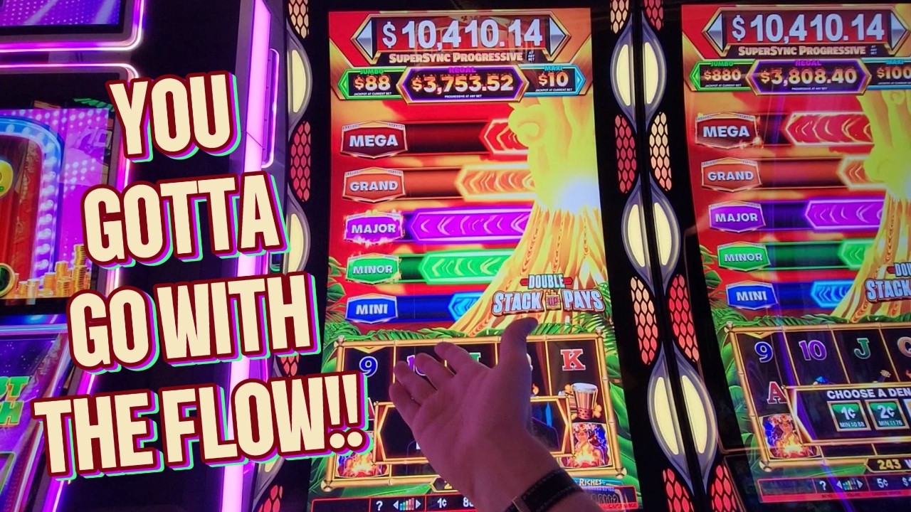 Всё ещё ПЫТАЮСЬ ПОНЯТЬ логику этой игры!!! ༄ Double Stack Up Pays 🏄🏼🌋🏄🏼