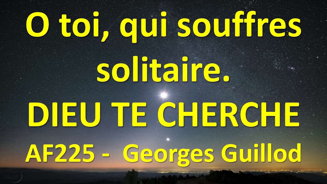 #3 O TOI, QUI SOUFFRES SOLITAIRE AF225  Georges GUILLOD